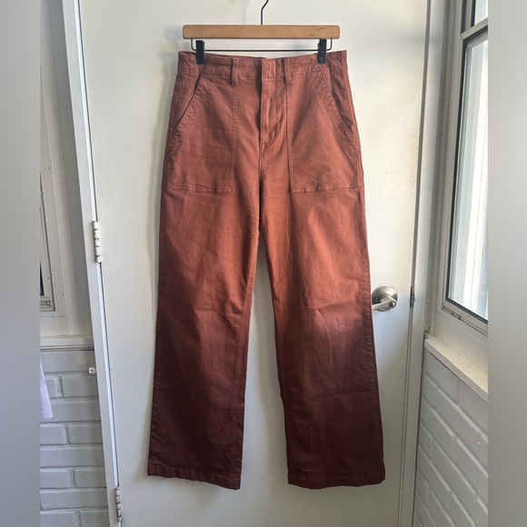 Pistola Nicole Wide Leg High Rise Spice‎ Pants size 28 workwear classic boho - Picture 3 of 12